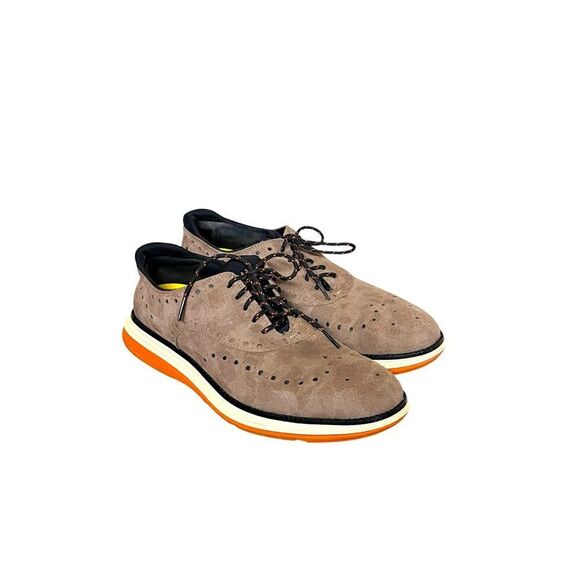 Cole Haan Men’s Beige Suede Oxford Sneakers Sz 8.5